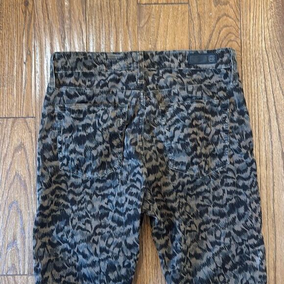 Ag Adriano Goldshmied the Farrah high rise velvet printed pant 29 - Picture 12 of 13